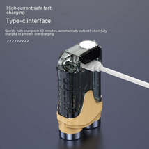 Portable Mini Keychain Light USB Rechargeable Flashlight Multi-light Source Mobi - £24.21 GBP