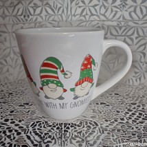Hanging With My Gnomies Funny Gnome Christmas Large Coffee Mug Cup Marke... - $10.31