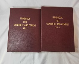 U.S. Army Corp of Engineers Handbook for Concrete and Cement 1949 Vol 1 and 2 - £36.51 GBP