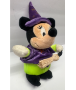 Disney Minnie Mouse AS Witch 8&quot; Beanie Halloween Plush Vintage with Tags - €16,95 EUR