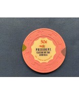 PRESIDENT CASINO ON THE ADMIRAL $.50 FIFTY CENTS CASINO CHIP - ST. LOUIS MO - $187.59 MXN