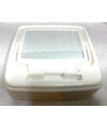 Mary Kay Mirror 2-Sided Travel Make-up Tray Case White New Set Of 3 Vintage - $10.00