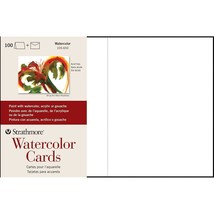 Strathmore 105-210-1 Watercolor Cards, Cold Press, 5&quot; x 6.875&quot;, 50 Envel... - £44.75 GBP