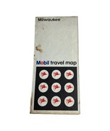 Milwaukee City Streets Road Travel Map Brochure Mobil Gas Oil Company Vi... - $9.49