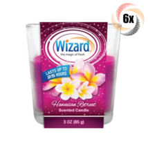 6x Candles Wizard Hawaiian Retreat Scented Candles | 3oz | Fast Shipping! - £21.87 GBP