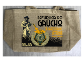 GAUCHO MATE BURLAP TOTE BAG #958 reusable tea brazil argentina uruguay p... - £15.11 GBP