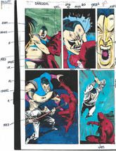 1 of kind Original 1991 Daredevil 296 Marvel comic book color guide art page 20 - £45.91 GBP