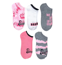 Barbie Low Cut Socks Womens  5 Pair Size 4-10 - £11.73 GBP