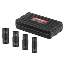 VEVOR Lug Nut Impact Socket Set, 1/2” Drive Metric &amp; SAE 6-Point Flip So... - $21.99