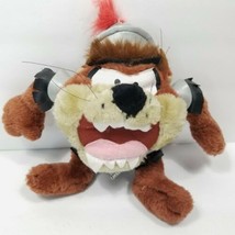 Tasmanian Devil Taz Knight Armor Looney Tunes Plush Stuffed Animal Toy Doll 10&quot; - £17.67 GBP