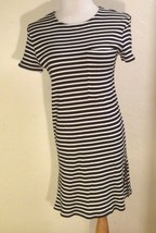 Black &amp; White Striped Shift Dress Zipper  XS Petie Stitch Fix RD Style M... - £15.74 GBP