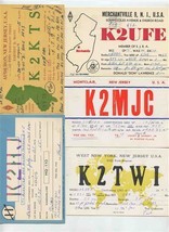 10 Different QSL Cards from New Jeresy in the 1950&#39;s - £29.58 GBP