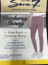 NEW Seven7 Women&#39;s Ultra High Rise Corduroy Skinny Pants Size 8 - £17.44 GBP