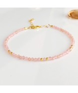 Rhodochrosite bracelet,healing crystal bracelet,anxiety bracelet,heart c... - £26.98 GBP