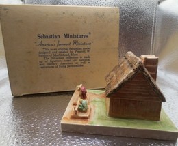Vintage 1953 Sebastian Miniatures Figurine the PIONEERS VILLAGE - $11.74
