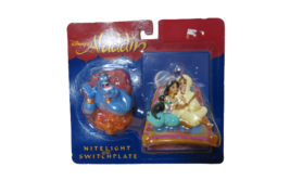 Disney Aladdin Neon Night Light And Switch Plate Safety Light New Sealed... - $19.79