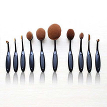 Colors: BLACK - GOLD - Beauty Experts Set of 10 Oval Beauty Brushes - $1,076.53 MXN
