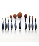 Colors: BLACK - GOLD - Beauty Experts Set of 10 Oval Beauty Brushes - €49,46 EUR