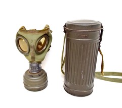 1939 German World War II G30 Gas Mask with Metal Canister 202302816 - £256.00 GBP