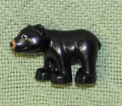 LEGO DUPLE BLACK BEAR BABY CUB MINI FIGURE REPLACEMENT ANIMAL GRIZZLY TOY - £5.65 GBP