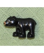 LEGO DUPLE BLACK BEAR BABY CUB MINI FIGURE REPLACEMENT ANIMAL GRIZZLY TOY - £5.74 GBP