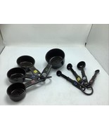 Farberware Color Set of 4 Measuring Spoons and 4 Cups MultiColor Durable... - $146.16 MXN