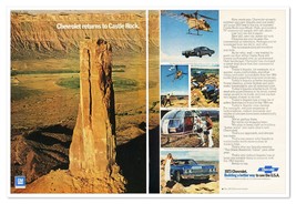 Print Ad Chevy Impala Castle Rock Diedre Daniels 1973 2-Page Advertisement - £9.66 GBP