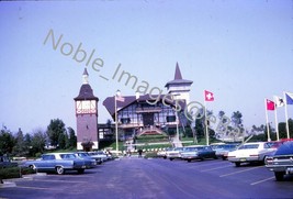 1969 Busch Gardens Swiss Chalet Restaurant Parking Tampa 35mm Slide - £3.11 GBP