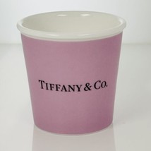Tiffany &amp; Co Pink Mauve Espresso Paper Cup Everyday Objects Bone China - £117.20 GBP