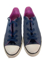 Converse CTAS Sneakers Girls Size 3 Big Kids Low Top Blue Double Tongue 660001F - £10.61 GBP