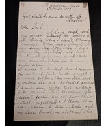 1883 Henry Oliver Salem MA Mayor Autograph Baltimore Riot Civil War Letter - $916.96 CAD
