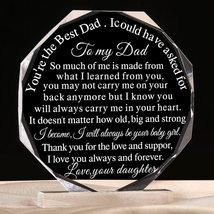 Gifts for Dad Acrylic Plaque Birthday Gifts Father&#39;S Day Presents from Daughter - £12.45 GBP