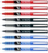 Pilot Hi-tecpoint V5 Pen (Blue/Black/Red - Pack of 9) - $34.25