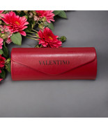 Vintage Valentino Red Sunglass Eye Glass Case Hard Shell Cover- Magnetic... - £14.45 GBP