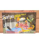Vintage 1986 Barbie Tropical Pool &amp; Patio Set Mattel 3041 SEALED - $8,920.14 MXN