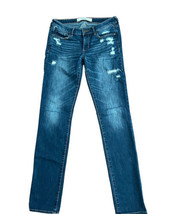 Abercrombie &amp; Fitch Distressed Jeans Skinny Women&#39;s Size 27 x 35 4L Dark... - £14.78 GBP