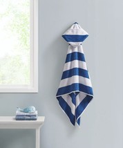 Urban Dreams Cabana Blue Stripe Hooded Towel 24&quot; X 48&quot;T4103824 - £15.76 GBP