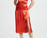 HELMUT LANG Womens Dress Ruched Tank Maxi Sleeveless Red Size US 2 I01HW... - $77.54
