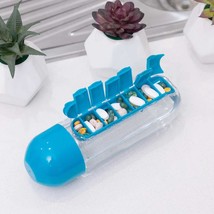 Water Bottle Combine Daily Pill Boxes Organizer - £14.13 GBP