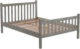 Full Bed With Wood Slats In Driftwood Gray From Alaterre Furniture. - £118.23 GBP