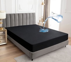 Sufdari Mattress Protector: Black, Queen; Waterproof; Fitted Sheet Style; - $39.98
