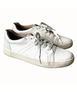 SOUL Naturalizer Neela White Leather Lace Up Sneakers Court Shoes Size 8 - $266.28 MXN