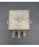 Vintage Aerovox 630 Capacitor 3x .5 MFD 600 VDC 527 Untested Radio? - $9.74