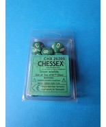 Chessex Opaque Dice d10 Green w/White (10) New - £10.11 GBP