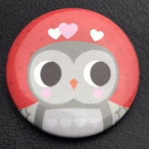 Owl Love Button Pin PinBack - £7.86 GBP