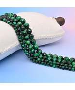 Green Tiger Eye Round Gemstone Beads, 6mm, 8mm, 10mm, 12mm Gemstone Round Bead,  - $227.20 MXN - $416.70 MXN