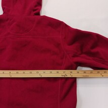 L.L. Bean Women's Pink/Red Full Zip Fleece Hoodie Jacket Pockets Size Small image 6