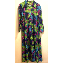 Vintage Women’s 60s 70s Muumuu House Coat Robe Dress MOD flowers - £18.91 GBP
