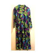 Vintage Women’s 60s 70s Muumuu House Coat Robe Dress MOD flowers - £15.01 GBP