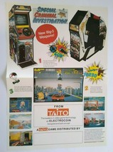 SCI Arcade FLYER Original NOS 1989 Video Game Artwork Electrocoin UK Rare - $61.28